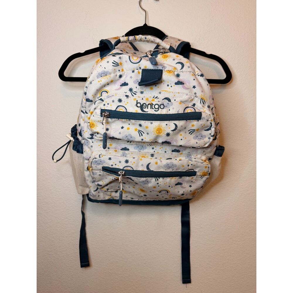 Bentgo Kids Backpack Celestial Sun Moon Stars Rainbow Print School Bag Girls